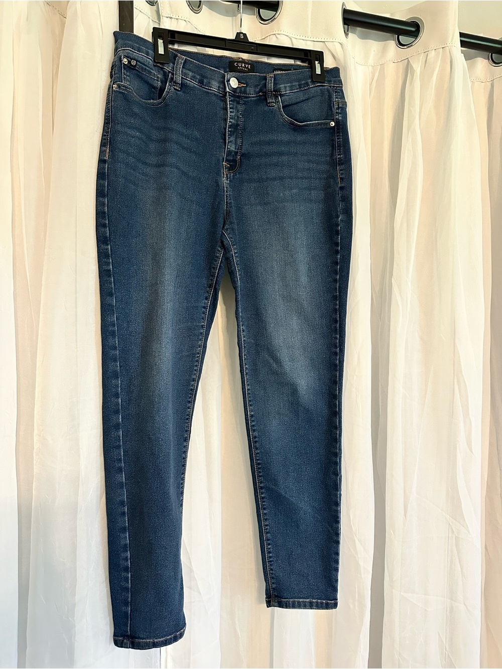 Curve Appeal High-Rise Dark Blue Skinny Jeans